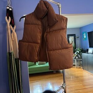 Brown Puffer Vest